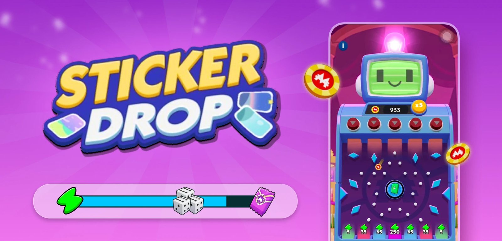 Monopoly Go Peg-E Sticker Drop Rewards 